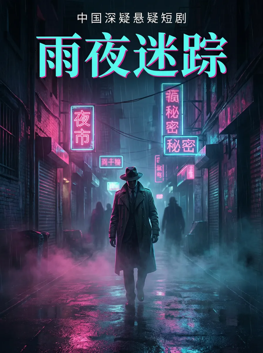 白丝jk喷水 悬疑追踪短剧 - 雨夜迷踪海报